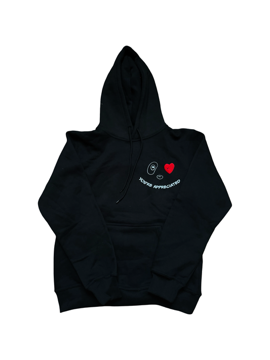 YATHEPANDA PUFF PRINT HOODIE(Black/Red)